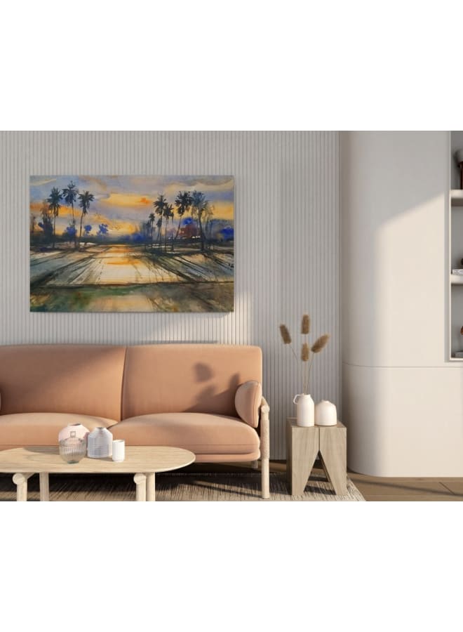 Home Gallery Peach Trees In Blossom-Printed Canvas wall art 120x80 - Image 4