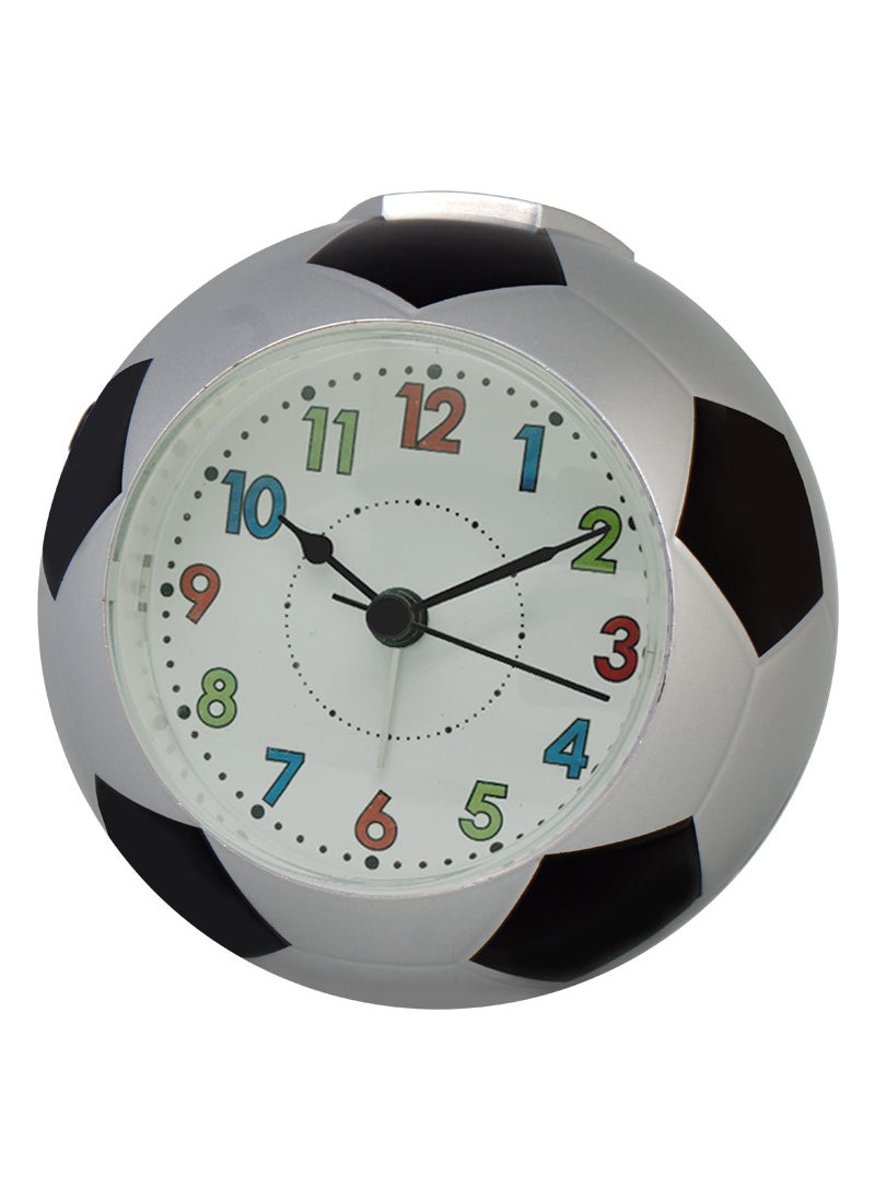Generic - Creative Soccer Desk Clock Silent for Kids silver-Color Numbers - Image 1