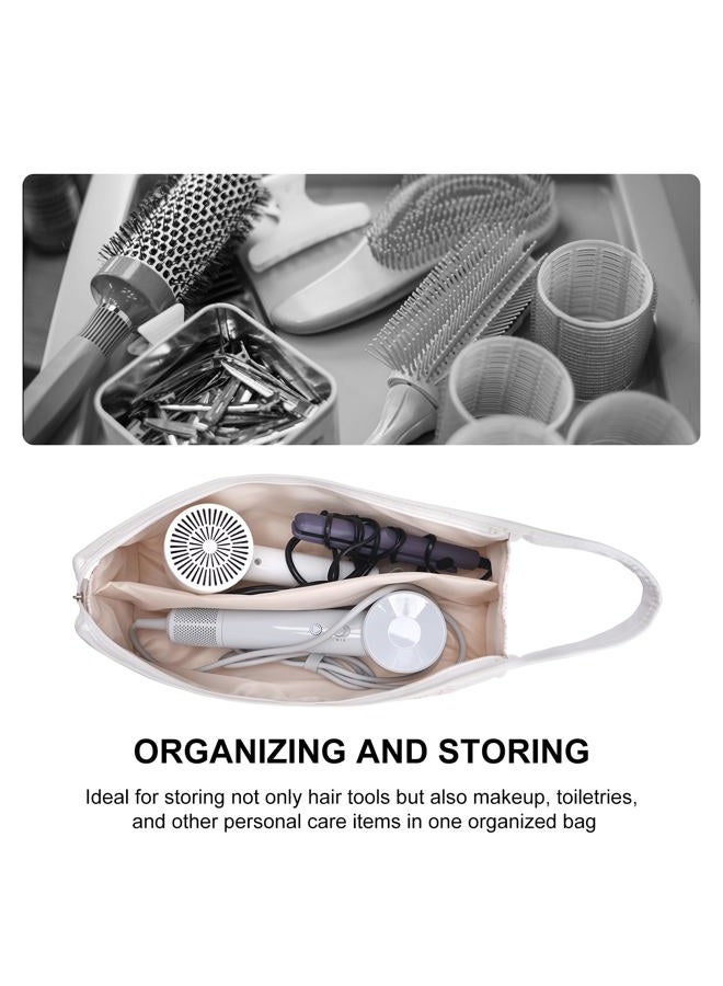 idoltimes Quilted Hair Tools Travel Bag, Compatible with Dyson Airwrap Styler, Portable Cotton Floral Organizer Case for Shark FlexStyle Attachments Storage, Petite Floral - Image 2
