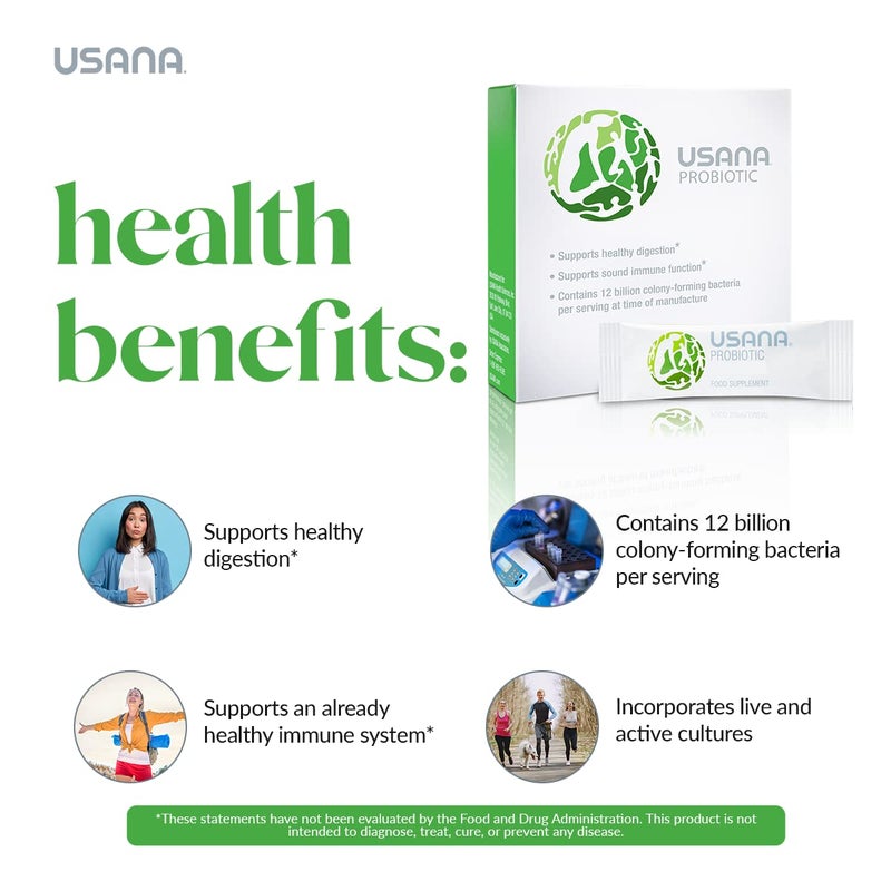 USANA Probiotic Supplement to Support Digestive Health* – Gluten Free – Sugar Free – Dairy Free - 14 Stick Packs - Image 5