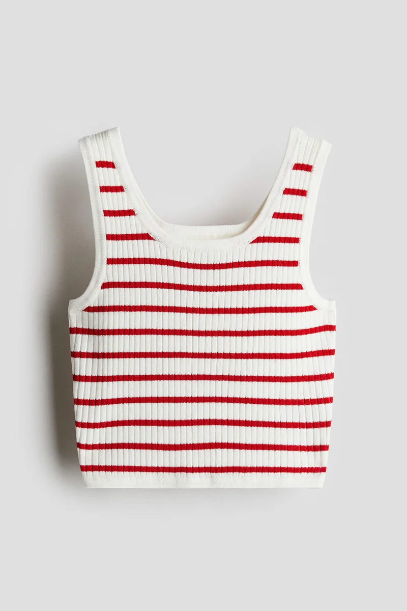 اتش اند ام بلوزة فيست بحبكة مضلعة