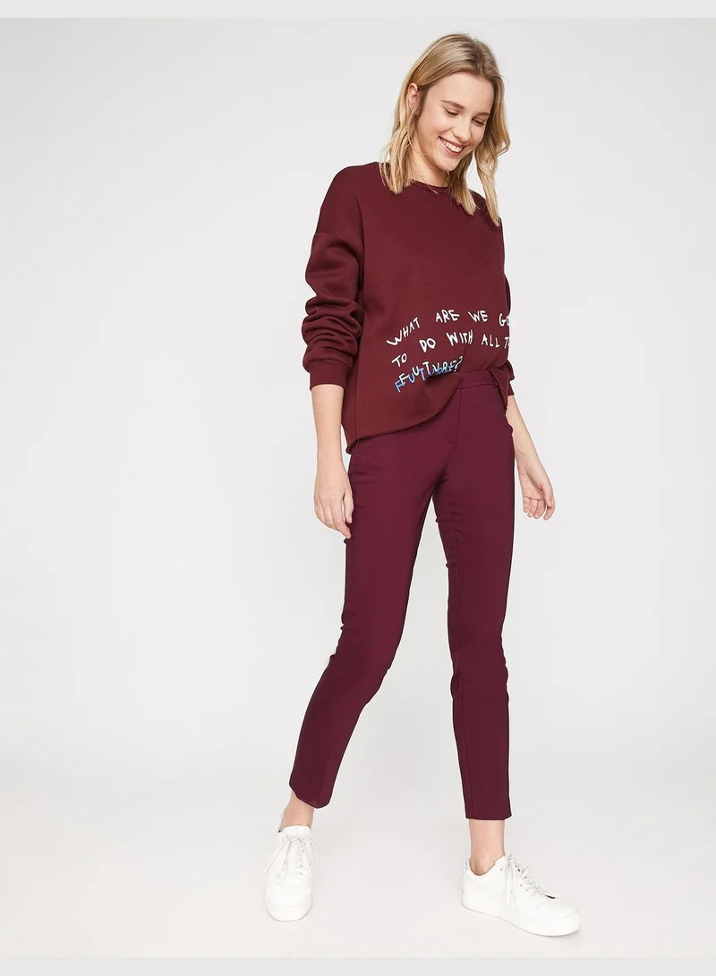 KOTON Slim Fit Trousers