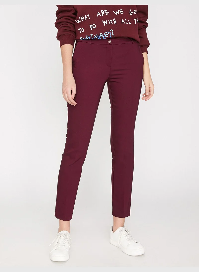 KOTON Slim Fit Trousers
