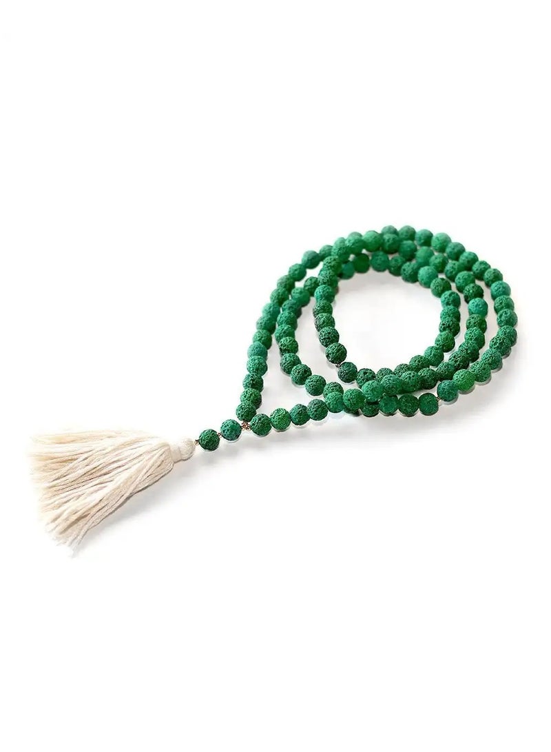 أم أم أيه من معدن الإنسان سبحة فواحة من الأحجار البركانية - Image 1