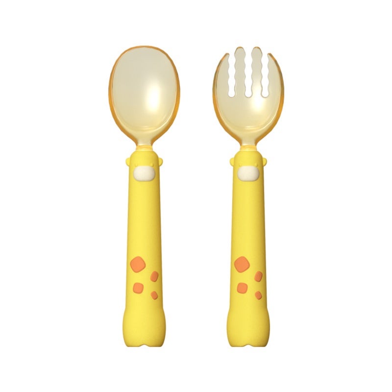 Baby Fork Spoon: 360 Degree Bend, High-Quality PPSU Silicone, Heat Resistant Up To 180°C - Twisted Handle, Easy Clean Portable Baby Cutlery for Babies 6 Months And Above - Image 2