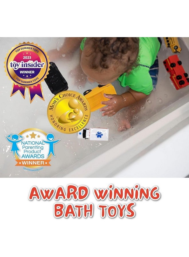 SplashEZ SplashEZ Mold Free 6 Cars Bath Toys for Kids | Toddler Bath Toys with No Hole for Water | Vehicles Set Ideal Size for Little Hands | Safe, Durable for Endless Tub Fun | Great for Boys & Girls Ages 0+ - Image 5