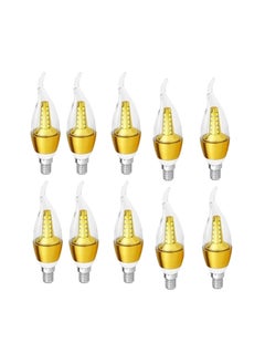 10pcs 5W LED Teardrop Bulb Warm White E14 Warm White