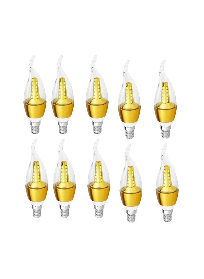 Generic - 10pcs 5W LED Teardrop Bulb Warm White E14 Warm White - Image 1