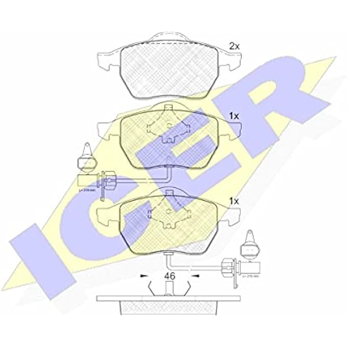قرص IC لوحدة الفرامل 181362 ICER Brakes