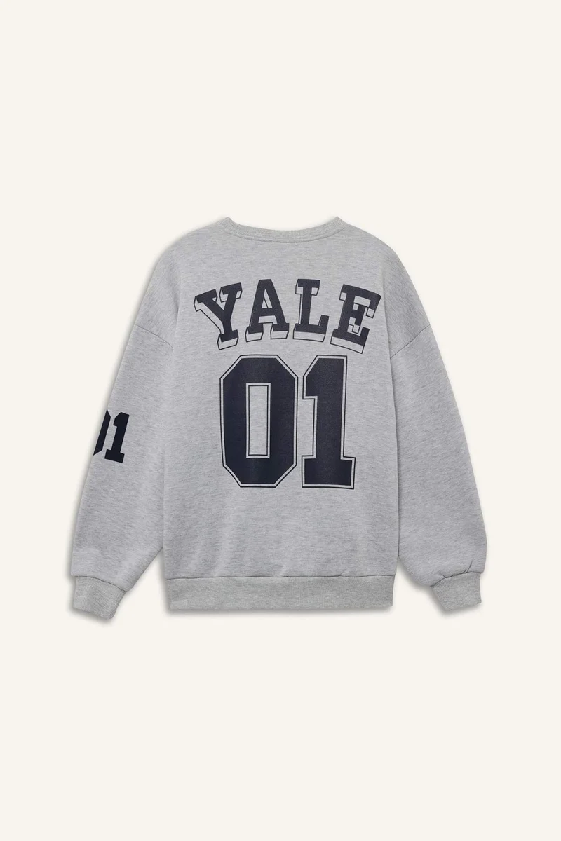 ديفاكتو Yale University Oversize Crew Neck Sweatshirt