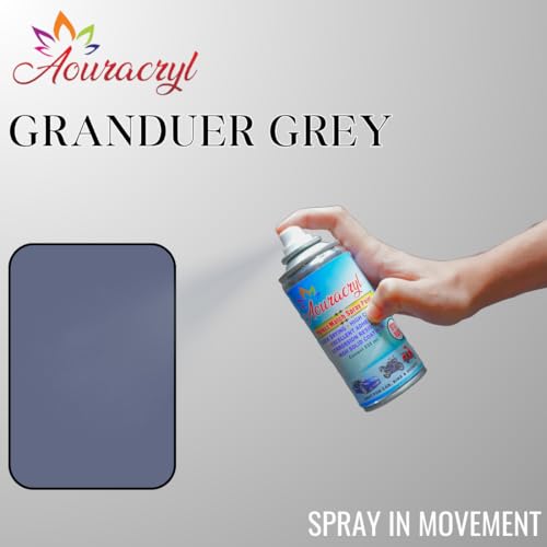 AOURACRYL PU Spray Paint Grandeur Grey (RC Colour Name) Compatible for Maruti Baleno, XL6, Ciaz and Grand Vitara Cars, Grandeur Grey Spray Paint 225 ml (Pack of 1) - Image 4