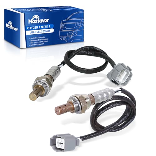 Maxfavor 2Pcs Oxygen Sensor Direct Replacement for Honda 2005 2004 2003 2002 2001 Civic 1.7L O2 Sensor 234-4092 234-4123 Upstream Downstream 02 Sensor（D17A7 Engine Only - Image 1