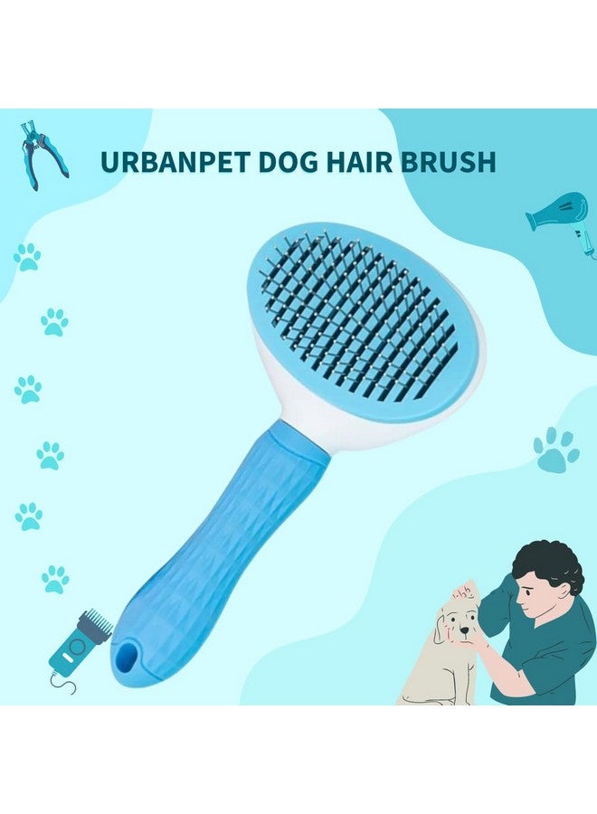 URBANPET Dog hair brush Thin Slicker dog Brush for hair dogs & Cat brush | Self Clean dog comb for deseeding brush for dog accessories & cat accessories - Image 5