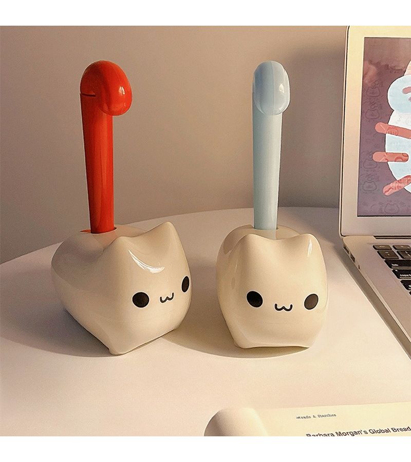 1pc Cream Red Reusable Lint Roller With Removable Replacement For Clothes Hair Removal Home Sticking Artifact - Image 1