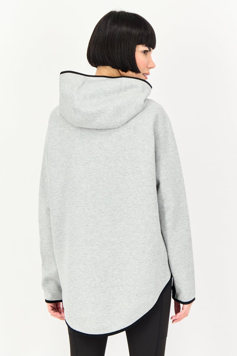 Nike Women Sportswear Fit Long Sleeve Outdoor Hoodie, Grey - Image 4