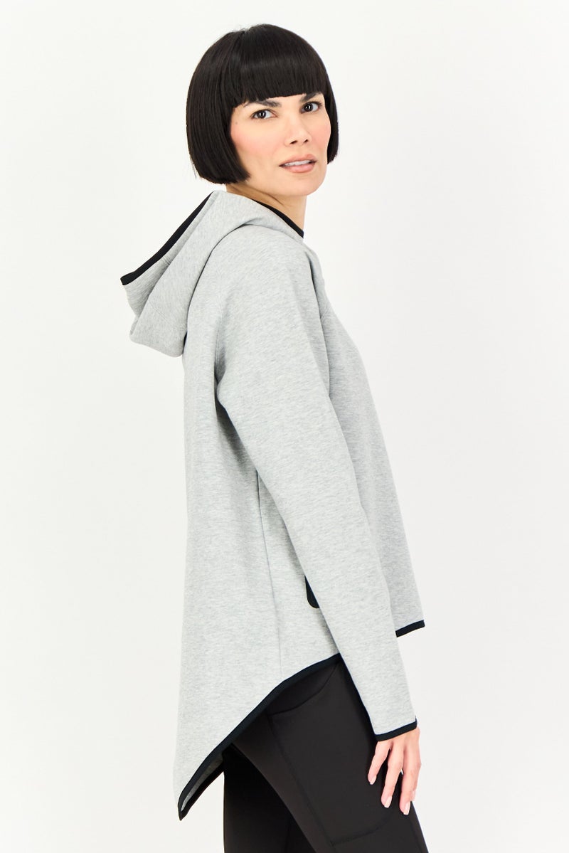 Nike Women Sportswear Fit Long Sleeve Outdoor Hoodie, Grey - Image 3