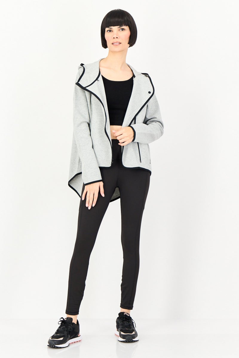 Nike Women Sportswear Fit Long Sleeve Outdoor Hoodie, Grey - Image 2