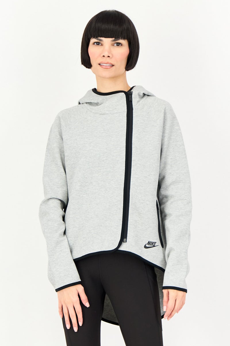 Nike Women Sportswear Fit Long Sleeve Outdoor Hoodie, Grey - Image 1