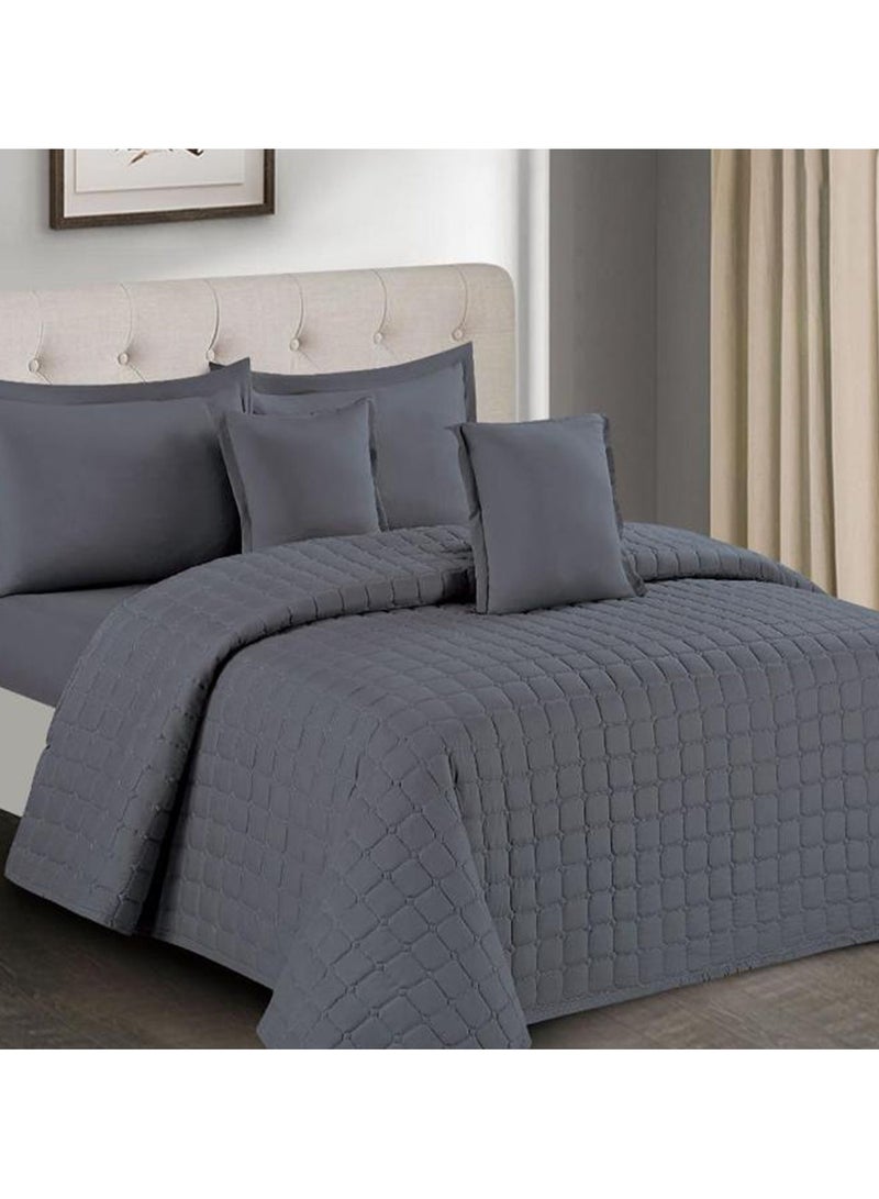 روشن طقم مفرش سرير نفر ونص 4 قطع – لحاف 170×230 سم مع شرشف سرير 120×200+30 سم بتصميم أنيق يمنح غرفتك لمسة فاخرة - Image 2