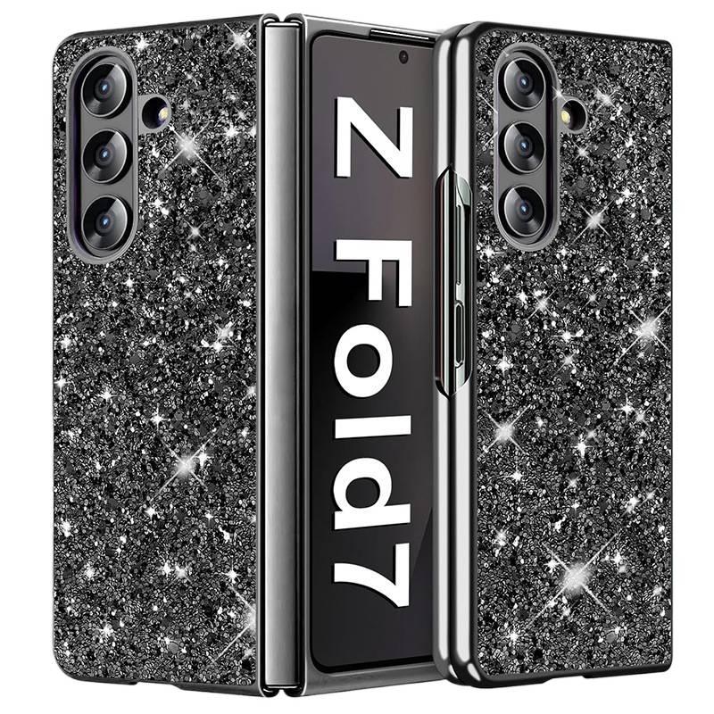 غطاء واقي | Silver | TPU | لمعان براق | مطلي بالكهرباء | مقاوم للصدمات لـ Samsung Galaxy Z Fold 7 - Image 2