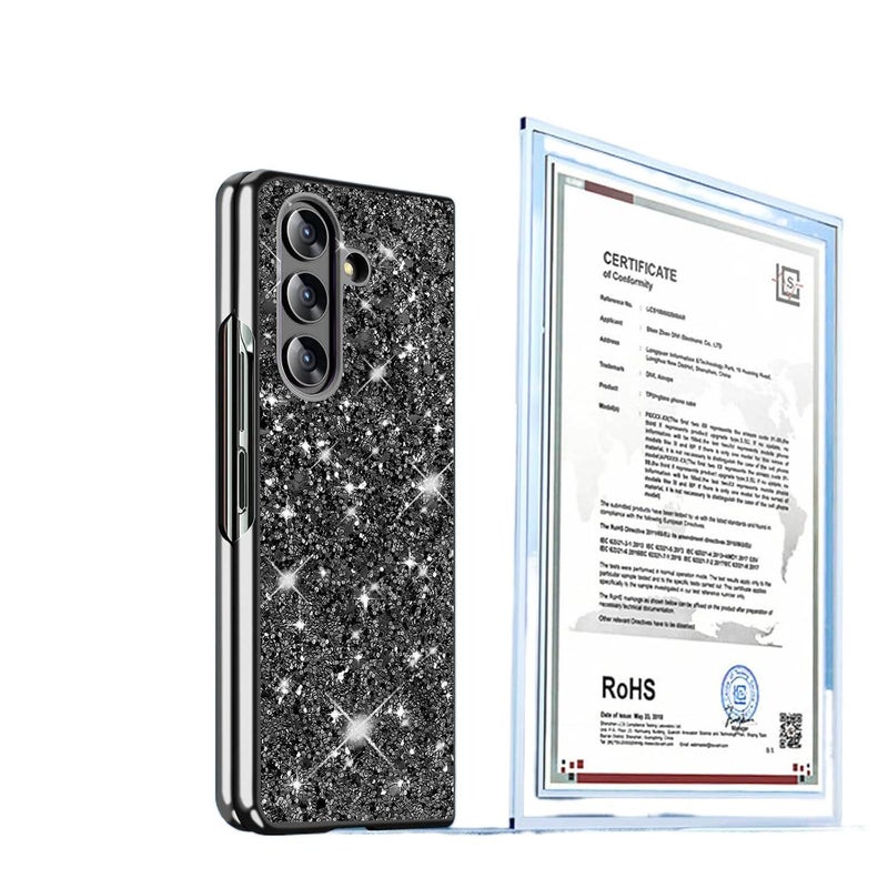 غطاء واقي | Silver | TPU | لمعان براق | مطلي بالكهرباء | مقاوم للصدمات لـ Samsung Galaxy Z Fold 7 - Image 5