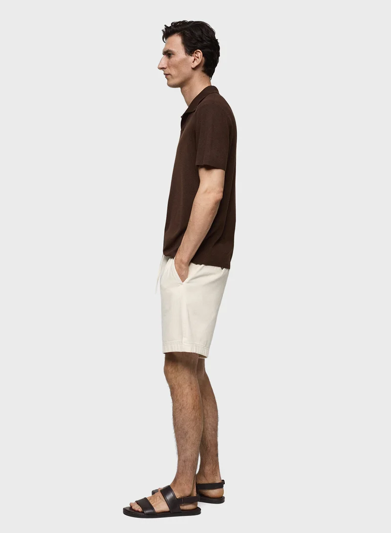 Mango Man Lino Essential Polo