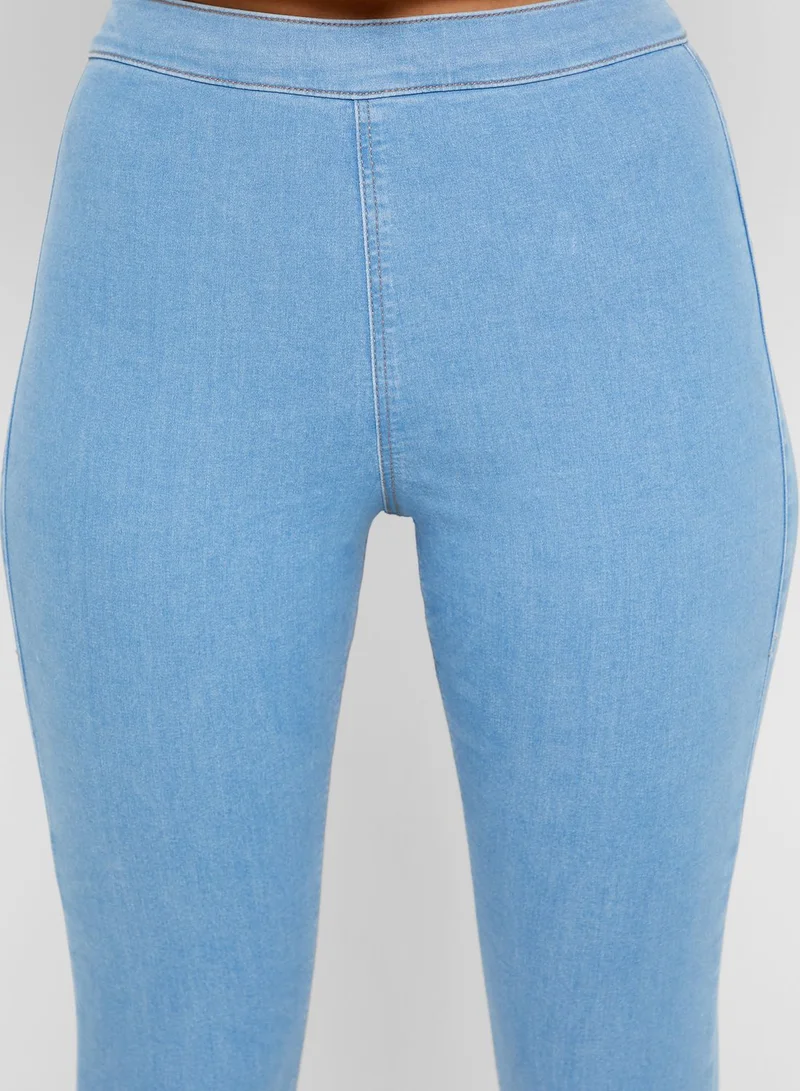 TOPSHOP Joni Super High Waist Spray On Skinny Jeans