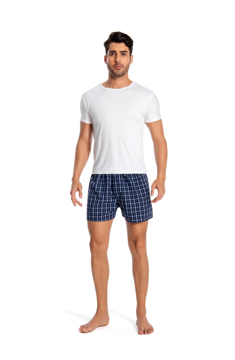 JupiterSecret Men's 100% Cotton Boxer Shorts, Men's Classic Fit Woven Underwear, 5 Pack / 10 Pack - Image 2