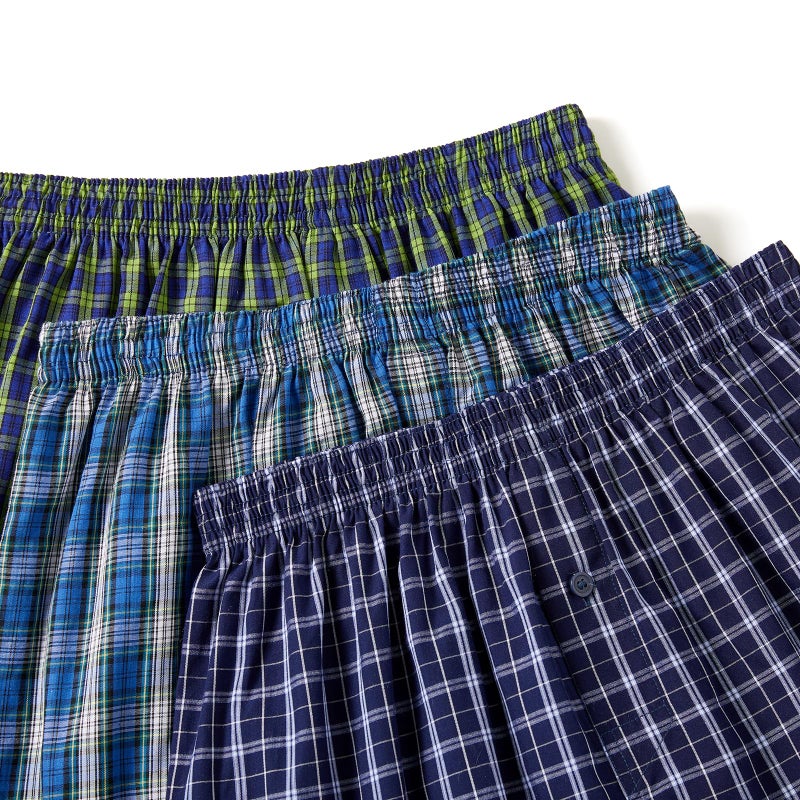 JupiterSecret Men's 100% Cotton Boxer Shorts, Men's Classic Fit Woven Underwear, 5 Pack / 10 Pack - Image 5