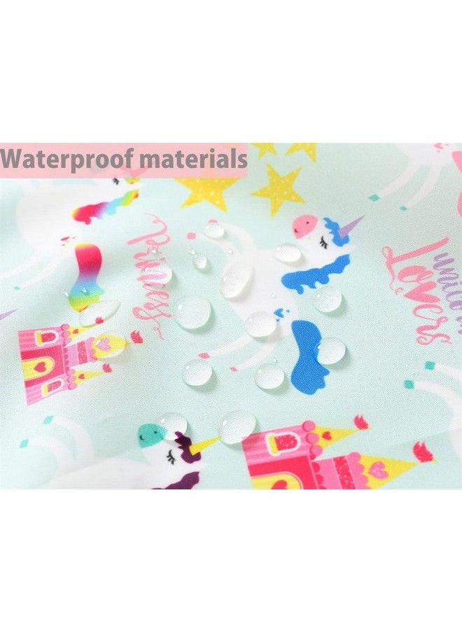 ElecMotive 5 Pack Long Sleeve Bibbaby Toddler Waterproof Sleeved Bib For 630 Months Reusable With Catchall Pocket  - Image 4