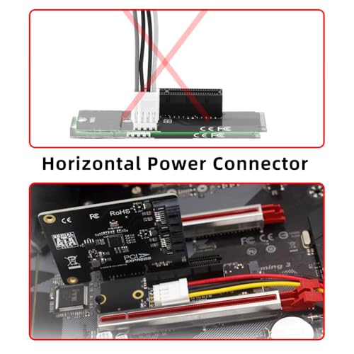 NFHK PCBA M.2 NGFF NVMe M-Key Extender to PCI-E X1 X4 X8 X16 Graphics Card Riser Adapter PCI-Express for M2 2260 2280 - Image 3