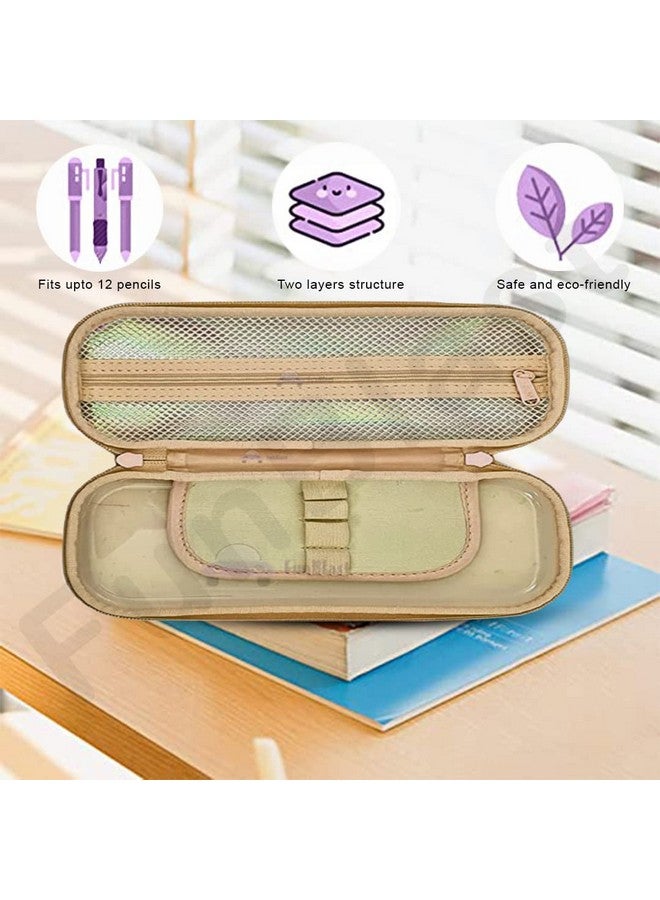 FunBlast Unicorn Pencil Pouches for Girls - Multi-Purpose Zipper Pouch Case for School Girls, Stationary Organizer Box, Aesthetic Pencil Case for School & College Students - Image 3