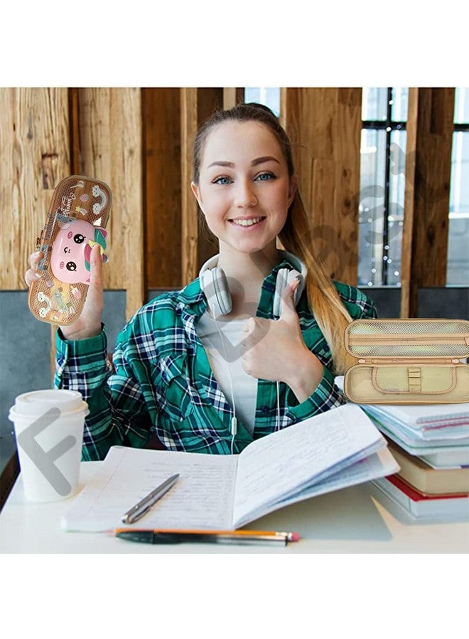 FunBlast Unicorn Pencil Pouches for Girls - Multi-Purpose Zipper Pouch Case for School Girls, Stationary Organizer Box, Aesthetic Pencil Case for School & College Students - Image 5