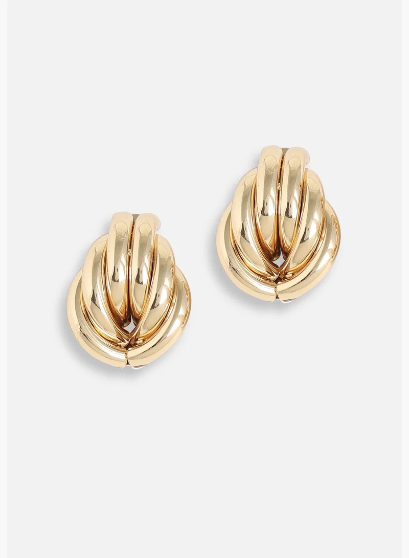 SOHI Gold Plated Designer Casual Stud For Women