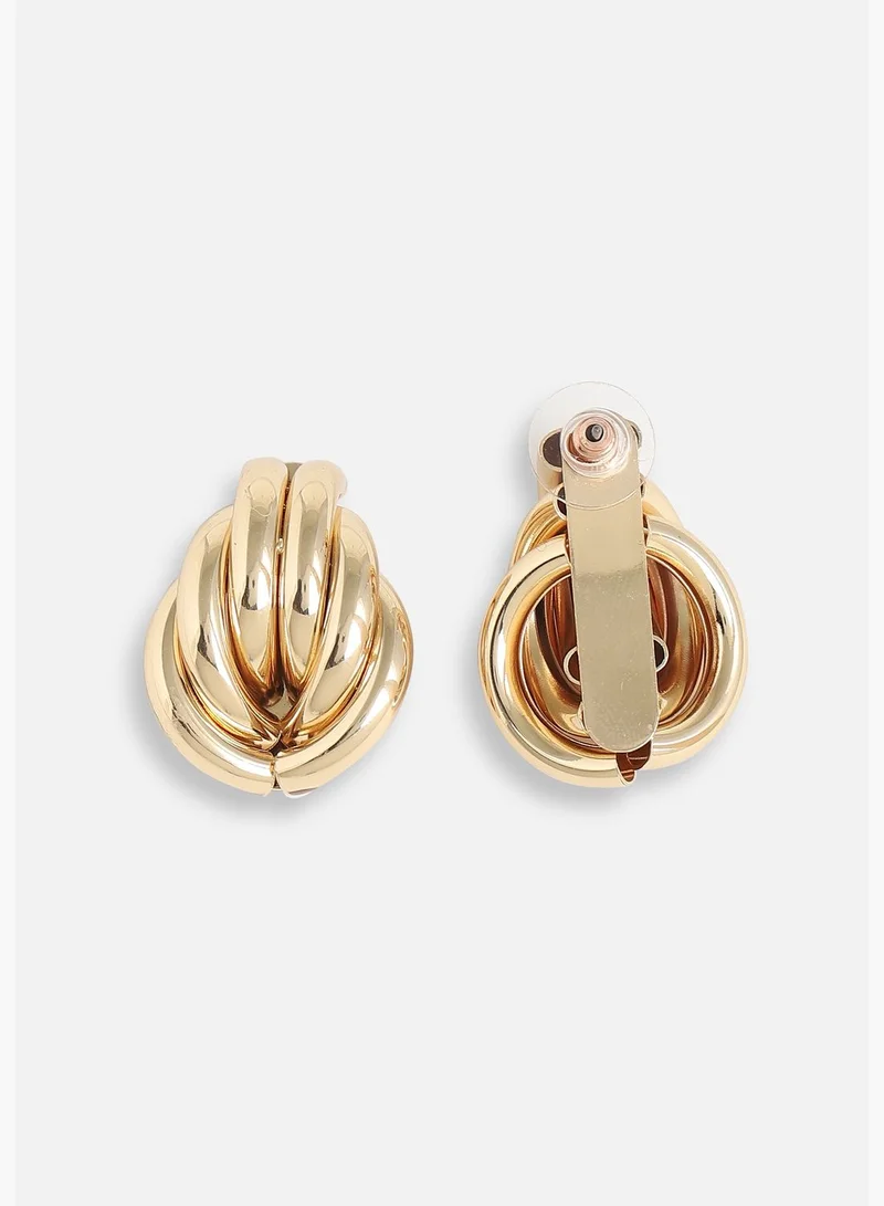 SOHI Gold Plated Designer Casual Stud For Women