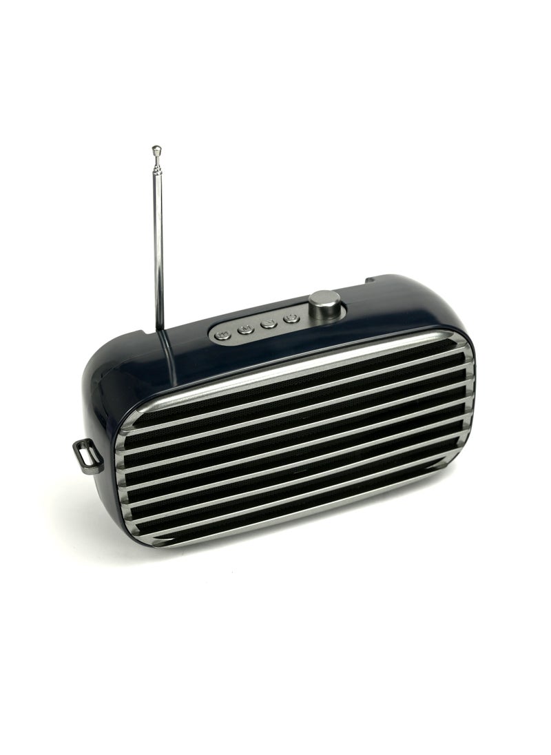 Generic - Portable Bluetooth Speaker, Portable Wireless Speakers, Long Playtime, Multifunctional Wireless Play, Handsfree Call, Aux, TF, FM Radio, Portable Bluetooth Speaker With Built-In Mic - Black - Image 1