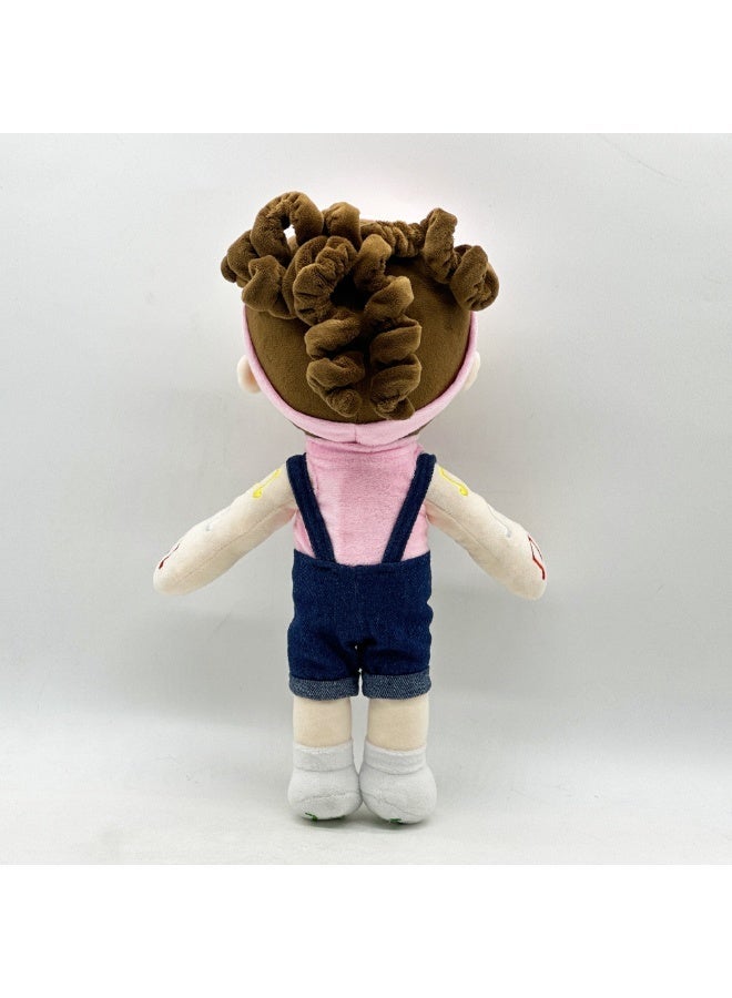 general Plush Toy Miss Rachel Cute Denim Overalls 40cm Soft Stuffed Figure - Image 2