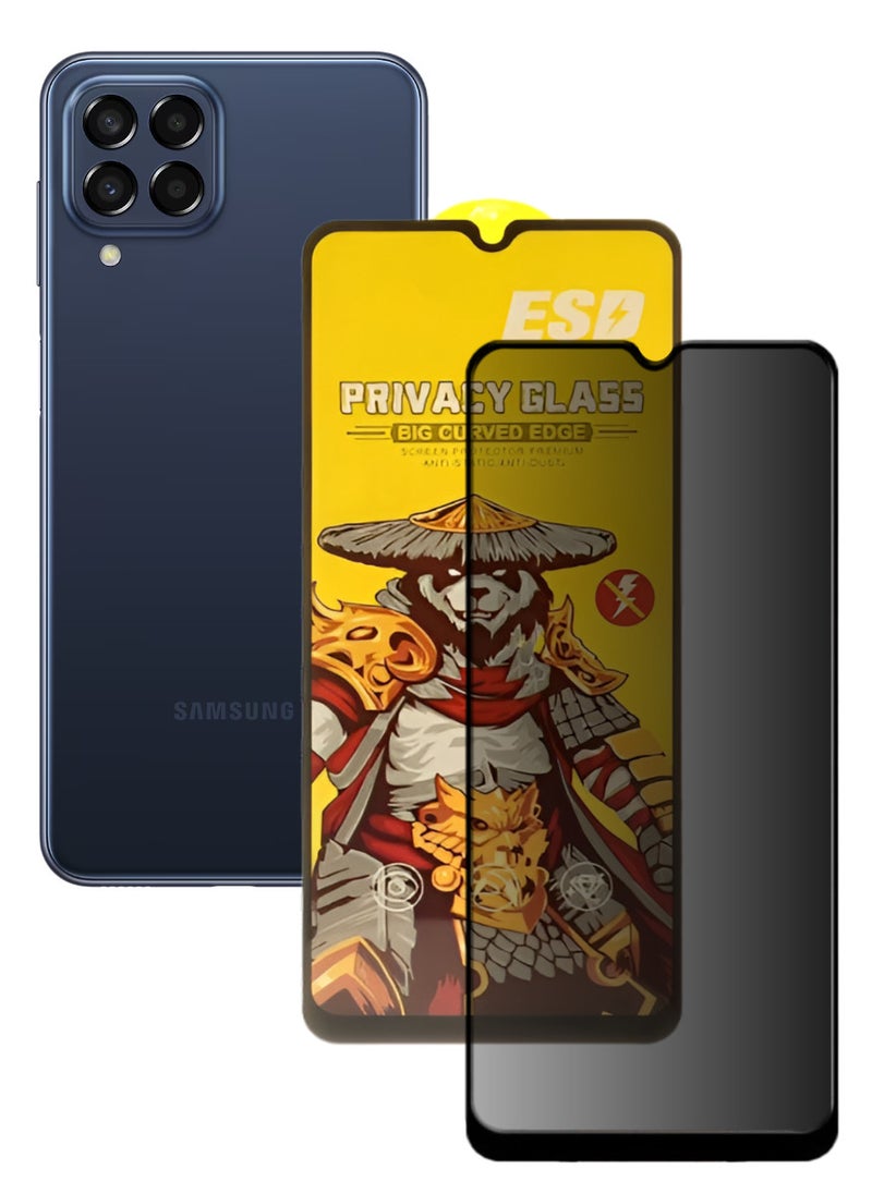 ESD Tempered Dustproof Privacy Glass Screen Protector Compatible For Samsung Galaxy M33 5G - Image 1