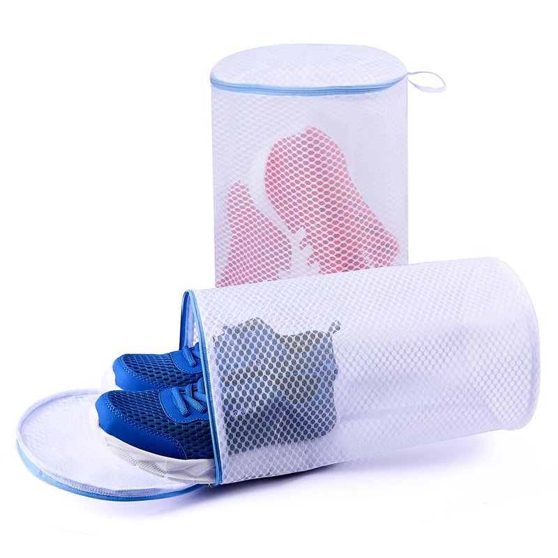 XIAOZHIHUI 2 Pack Shoes Wash BagsShoe Washing Machine Bagshoe laundry bag for washing machineHoneycomb Mesh Laundry Bags with Zipper for SneakersRunning ShoesSockBrasDelicates and Toys14 in x 78 in - Image 2