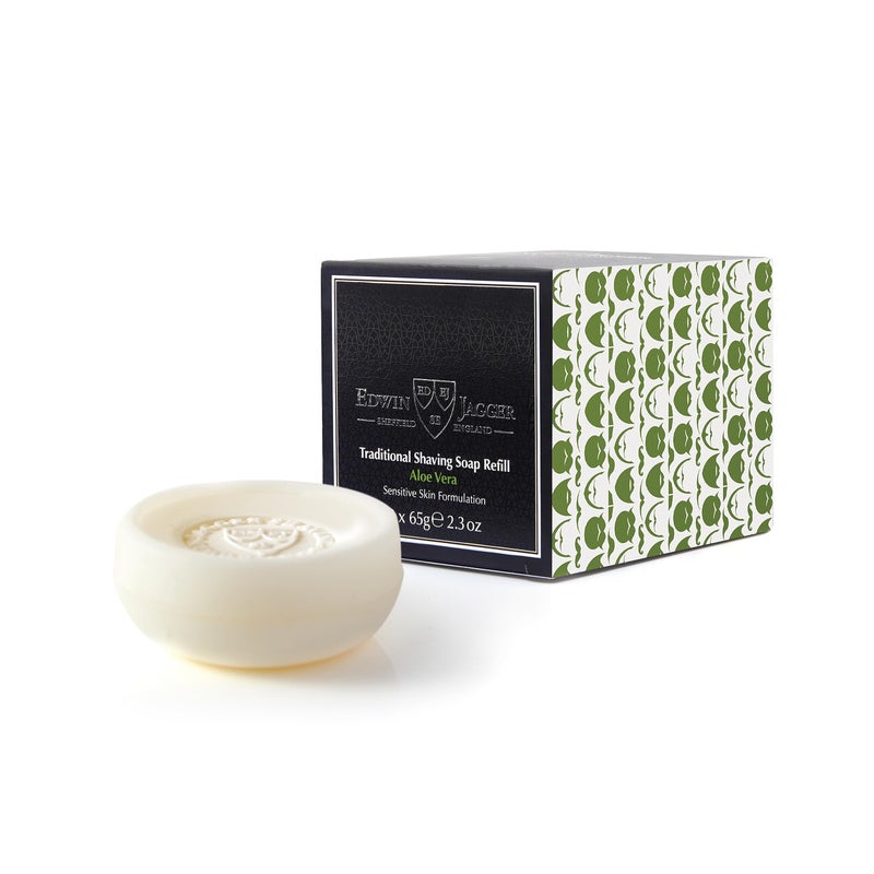 Edwin Jagger Aloe Vera Shaving Soap Refill 65g (3 Pack) - Image 3