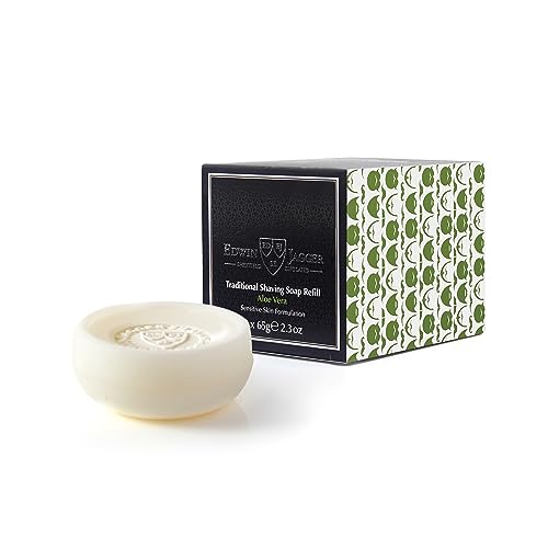 Edwin Jagger Aloe Vera Shaving Soap Refill 65g (3 Pack) - Image 1