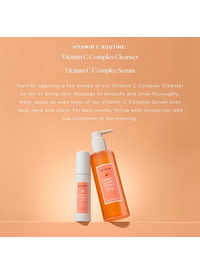 NATURIUM Naturium Vitamin C Complex Cleanser, Gently Exfoliating & Deeply Cleansing Foaming Face Wash Gel with Phytic Acid & Fruit Enzymes, 7.1 oz  - Image 4