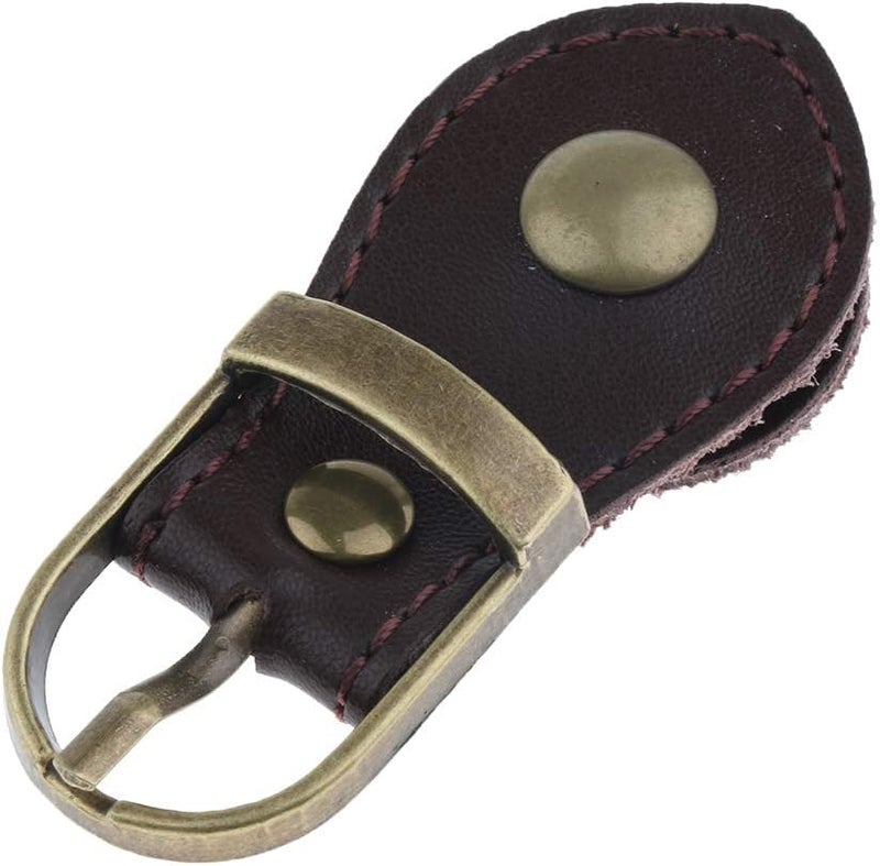 klarakoSew on Real Leather Bag Tab Buckles Closure Replacement Repair Making DIY klarakoCoffee - Image 3