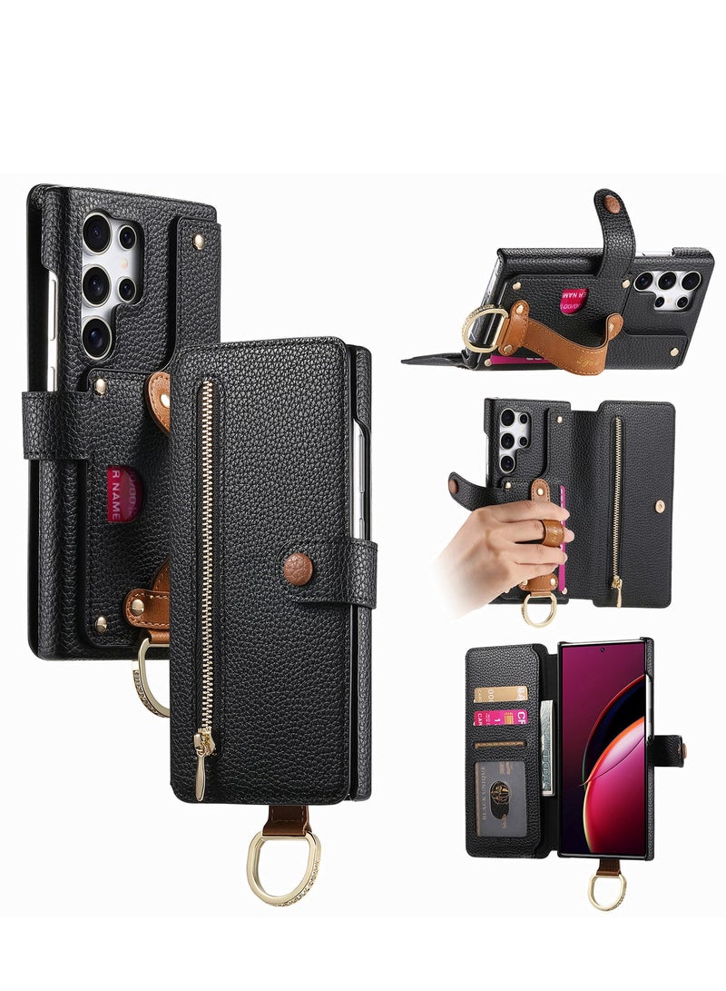 YANCI Samsung Galaxy S25 Ultra phone case, Samsung Galaxy S25 Ultra wallet case with card holder, Samsung Galaxy S25 Ultra phone case, leather flip phone case suitable for Samsung Galaxy S25 Ultra - Image 1