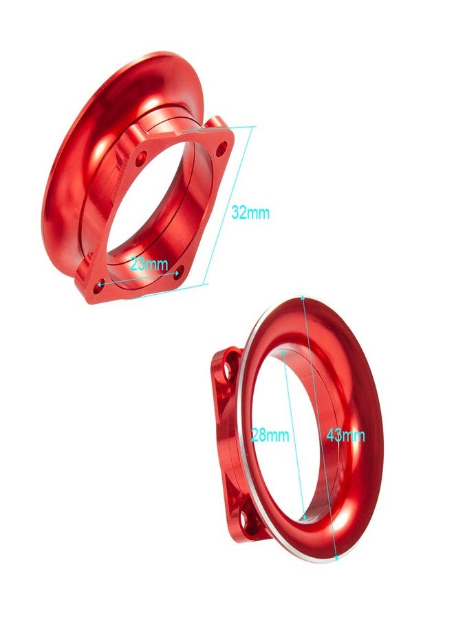 RCHUBAM Metal Fan Cover Kit Air Inlet Channel for 1/10 RC Sakura D4 Drift Car Model Racing Car, Red - Image 5