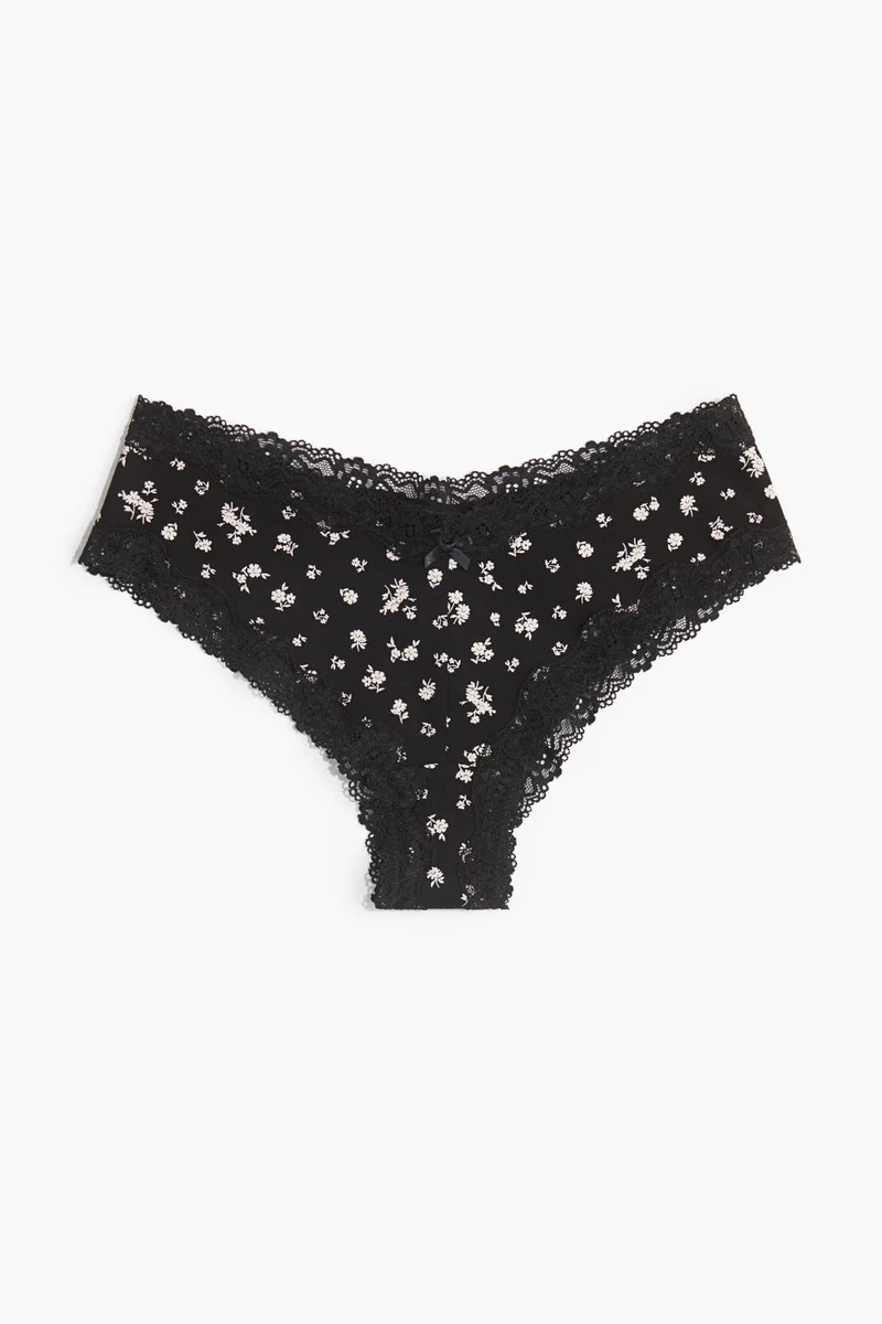 اتش اند ام سروال هيبستر من القطن والدانتيل - عبوة من 5 قطع