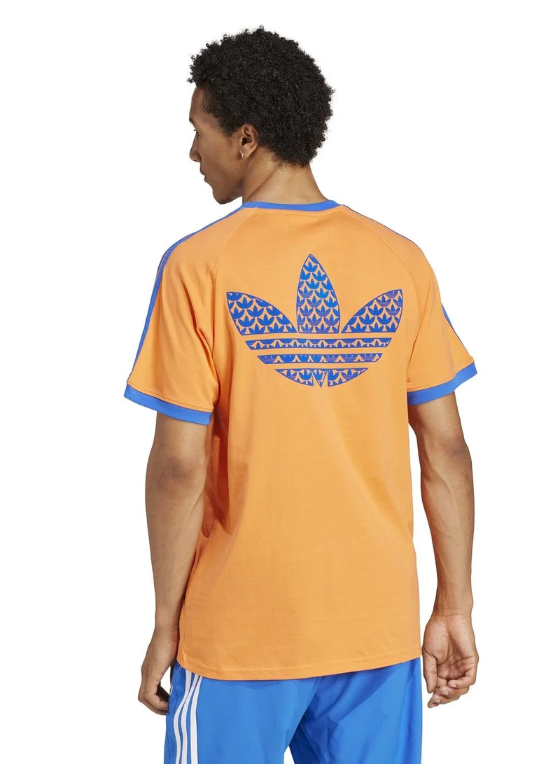 Adidas Q2 MONOGRAM CAL Orange Originals Men T-SHIRTS