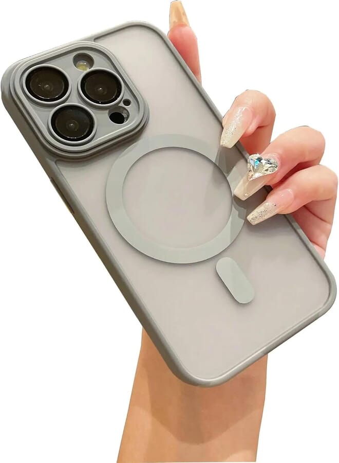 Next Next Store Compatible with iPhone 15 Pro Max Case, TPU + PC Phone Case, Support Magnetic Charging, Full Camera Lens Protection, Scratch Resistant, Shockproof.