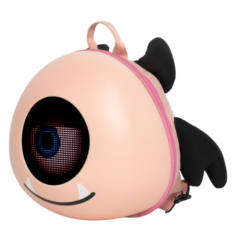 Led Backpack: Pink ABS 3D Molded - App Controlled Customizable Screen Light Up Backpack for Outdoor Hiking, Cycling, Kids and Girls - Image 2