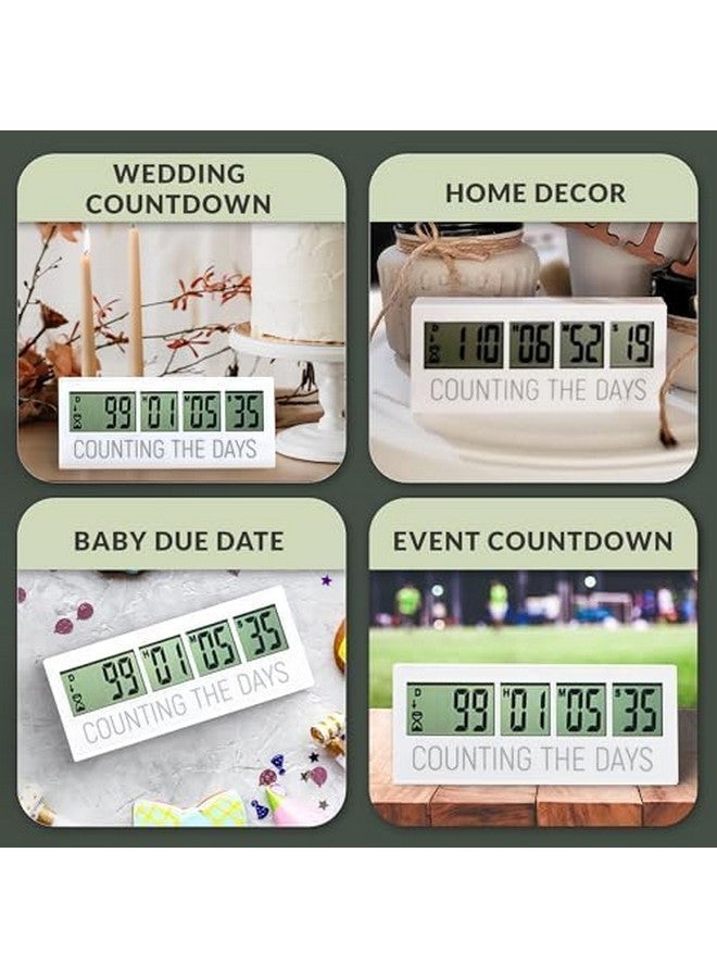 Countables Counting the Days Countdown Clock - Up to 999 Days LCD Digital Timer - Easy to Set & Read Reusable Count Down Timer for Retirement, Wedding, Christmas, Holiday,Baby Due Date,Birthday & More - Image 5
